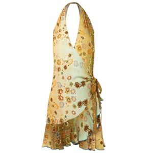 New with Tags - Siedres KAI - Printed wrap mini dress